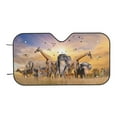thumbnail image 6 of Lsque Wildlife Protection Car Windshield Sun Shade | Accordion Folding Style Auto Shade for Car Truck SUV Van | Blocks UV Rays Sun Visor Protector | Small, 6 of 7