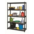 thumbnail image 2 of Pemberly Row Riveted Wire Deck Metal Shelving 5-Shelf 18Dx48Wx72H in Black, 2 of 6