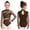 Brown, variant on Kids Girls Shiny Rhinestones Mesh Long Sleeve Gymnastic Leotard Ballet Dance Bodysuit Suit Red 6
