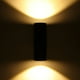 thumbnail image 5 of Lámpara De Pared Led Cob De 6W, Candelabro De Pared De Cilindro Arriba Y Abajo, Resistente Al Agua, Ip65, Blanco Cálido, Ca 85-265V Para Jardín De Pasillo seitruly HA025406-05, 5 of 6