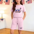 thumbnail image 3 of Iyufng Outfit Sets for Boys and Girls,Summer Independence Day Printed 2 Pieces Set, 3 of 9
