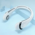 thumbnail image 1 of Portable Foldable Leafless Neck Fan, 5000 mAh Rechargeable Battery, 3-speed Adjustment, Suitable for Outdoor white D01, 1 of 1