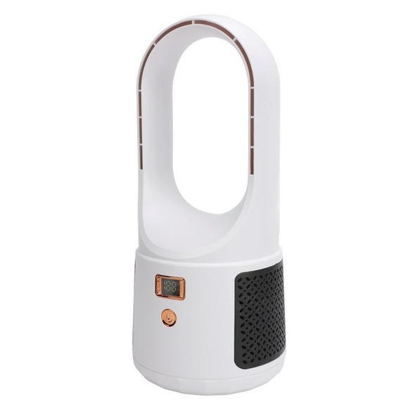 Ventilador sin aspas ventilador de escritorio portátil 6 velocidades de viento 5 colores luz led, dormitorio, hábitaciones familiares, áreas para mascotas