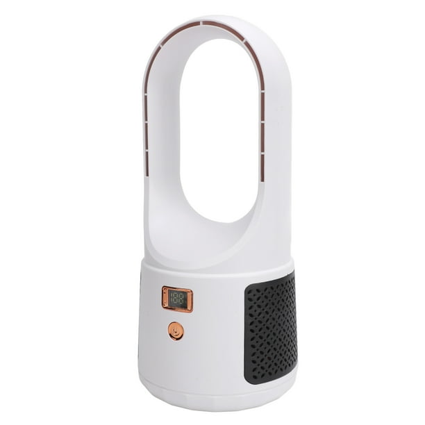 Ventilador sin aspas ventilador de escritorio portátil 6 velocidades de viento 5 colores luz led, dormitorio, hábitaciones familiares, áreas para mascotas