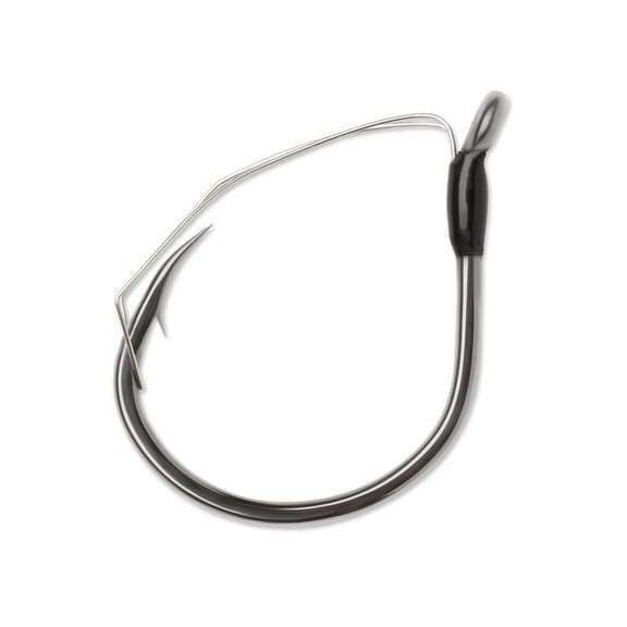 VMC Weedless Wacky Hook #4 Black Nickel 5PK