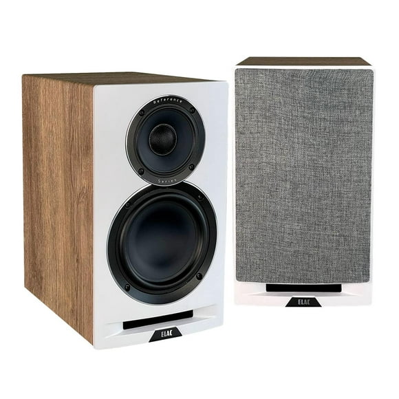 ELAC Uni-Fi - Altavoces de estantería de 3 vías de 5-1/4 pulgadas, altavoces de roble o nogal para c multicolor