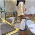 thumbnail image 6 of Kukuzhu Women's Large Canvas Tote Bag Simple Shoulder Shopping Bag Solid Color Commuter Fashion Postman Tote Bag, 6 of 7