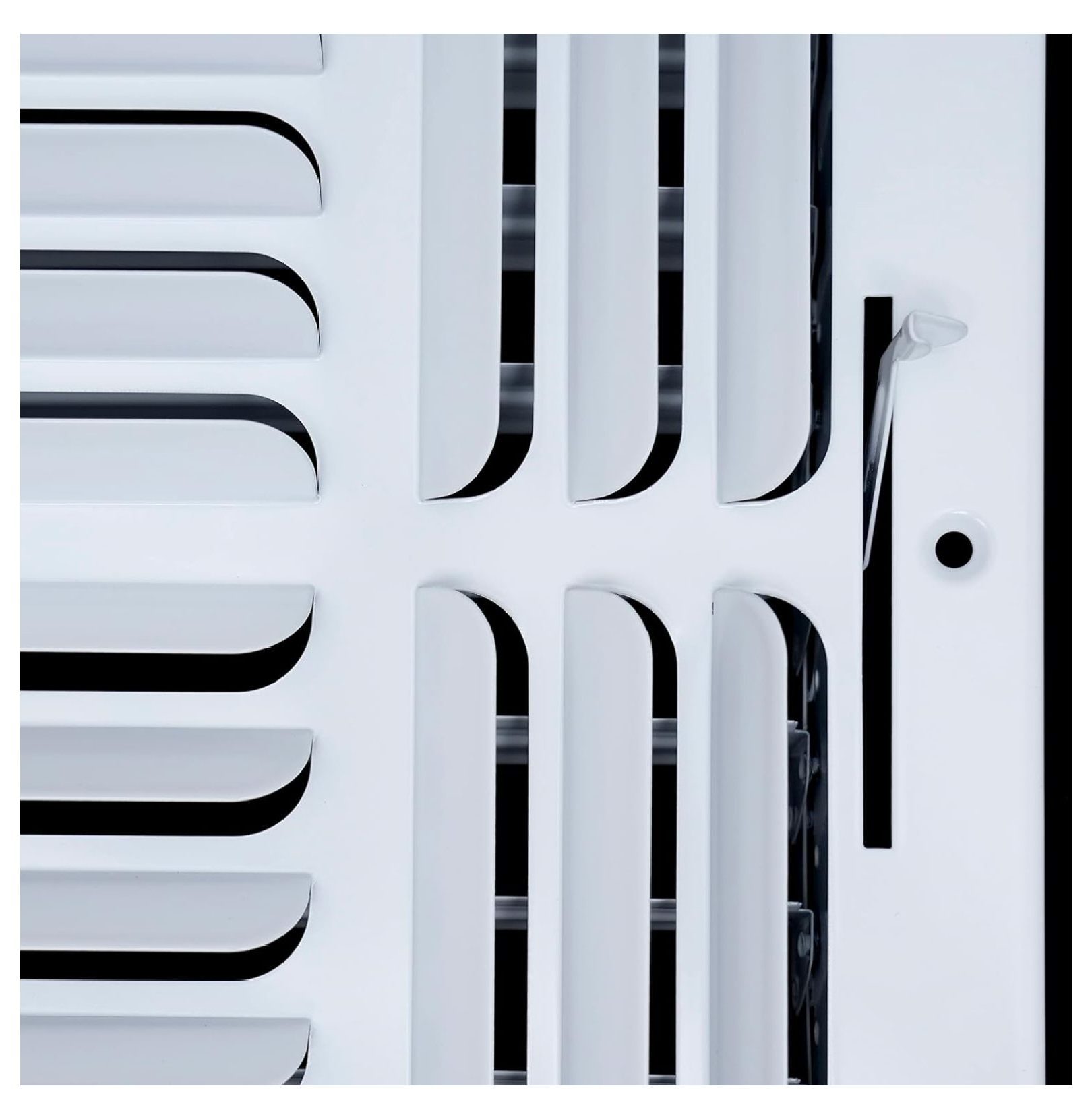 [2 Pack] Fits 10x10 Duct Opening 3 Way Fixed Curved Blade Air Supply Diffuser by | Register Vent Cover Grill for Sidewall and Ceiling | White | Outer Dimensions: 11.75" X 11.75"