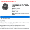 thumbnail image 2 of Front Brake Rotor and Hub Assembly - Compatible with 1989 - 1991 Chevy R3500 1990, 2 of 2
