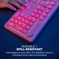 thumbnail image 5 of JLab Nightfall Wired Gaming Keyboard, RGB, Media Dial, Anti-Ghost, Full-Size, Pink, 5 of 10
