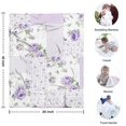 thumbnail image 4 of Pioneer Flower Floral Print Pattern Blanket,Comfortable Soft Flannel Throw Blanket,All Season,Warm Lightweight Blankets for Sofa Bed Couch Living Room Chair,30"x40", 4 of 4