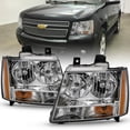 thumbnail image 4 of Anzo USA 111475 Chrome Crystal OE Style Halogen Headlight Assembly - Pair Fits select: 2007-2014 CHEVROLET TAHOE, 2007-2014 CHEVROLET SUBURBAN, 4 of 5