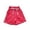 Hot Pink, variant on Girls Casual Home Shorts With Bow Tie Straps For Kids – Lightweight Pocket Shorts For Everyday Wear
