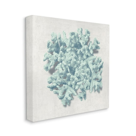 Stupell Industries Coral Blue Sea Beach Design Canvas Wall Art by Caroline Kelly
