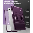 thumbnail image 3 of MoKo Case Compatibility with Galaxy Tab A11+ Plus/A9+ 11-Inch 2026/2024, Shockproof Full Body Rugged Stand Back Cover with Built-in Screen Protector for Galaxy Tab A11+/A9 Plus Tablet,Dark Purple, 3 of 7