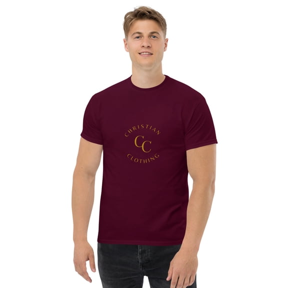 SOL "CC" Men's classic tee (Maroon, S)