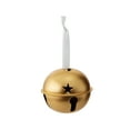 thumbnail image 2 of 3" Gold Jingle Bell Metal Christmas Ornaments with Ribbon Hanger - 6 Pieces, 2 of 3