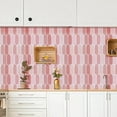 thumbnail image 3 of Clever Mosaics Peel and Stick Backsplash Pink Tile Premium Vinyl Feather Tile 12"x 12" (10 tiles), 3 of 8