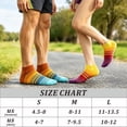 thumbnail image 5 of OpetHome 3 Pairs Colorful Striped Low-Cut Round Toe Socks, Unisex Daily Athletic Socks for Cycling Running Walking Travel Small, 5 of 6