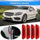 thumbnail image 1 of 4 Uds. De cintas reflectantes abiertas para coche, marca de advertencia, pegatinas para puerta de coche abierta (rojo), 1 of 6