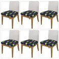 thumbnail image 2 of Logiee Dinosaur Astronaut Print Square Chair Seat Covers, Stretch Chair Seat Covers,Seat Chair Slipcover, Non-Slip Chair Slipcover,Furniture Protector for Indoor and Outdoor-Six Piece, 2 of 7