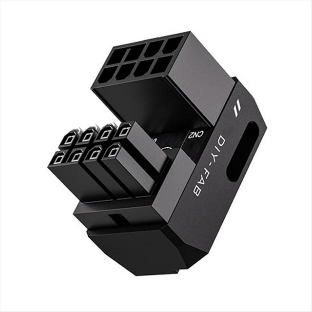 Adaptador de Alimentación de GPU PCle 3.0 de 8 Pines con Conector de 180 Grados y Ángulo Recto para Gráficos de Escritorio A