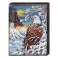 thumbnail image 1 of Designocracy 95219-08 Eagles Wooden Block Graphic Art Design, 1 of 1