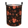 thumbnail image 1 of XMXY Round Laundry Basket Organizer, Night Autumn Flowers Waterproof Collapsible Dirty Clothes Basket Laundry Hamper, Small Size, 1 of 8