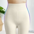 thumbnail image 6 of WTXUE Pantyhose for Women, Seamless Pantyhose, Thick Tights Lawless Legs Fake Translucent Warm Fleece, Control Top Pantyhose for Women, Stirrup Tights, Fleece Lined Tights, Off-White, 6 of 9