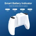 thumbnail image 3 of 2X 3000mAh PS5 Controller External Battery Pack, PS5 Replacement Battery Extender for Sony PlayStation 5 DualSense LIP1708 CFI-ZCT1W Controller with USB-C Charging Cable, 3 of 7