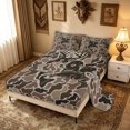 thumbnail image 2 of meiyoeat Rustic Outdoor Fishing Hunting Bed Sheets for Men Boys, Forest Lake Wildlife Full Size Sheets, Olive Drab, 4-Piece, 1 Flat Sheet, 1 Fitted Sheet and 2 Pillowcases, 2 of 5