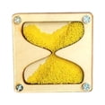 thumbnail image 1 of Milaget Wooden Hourglass Busy Board Accessory Practical Skills Teaching Props for Travel Yellow, 1 of 7