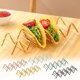 thumbnail image 1 of Puesto de tacos de acero inoxidable | Diseño ondulado | Resistente a la oxidación | Sostiene los tacos en posición vertical | Fácil de limpiar | Apto para lavavajillas | Uso multipropósito para, 1 of 4