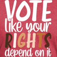 thumbnail image 3 of CafePress - VOTE Like Your Rights Depend On It T Shirt - Mens Tri-blend T-Shirt, 3 of 4