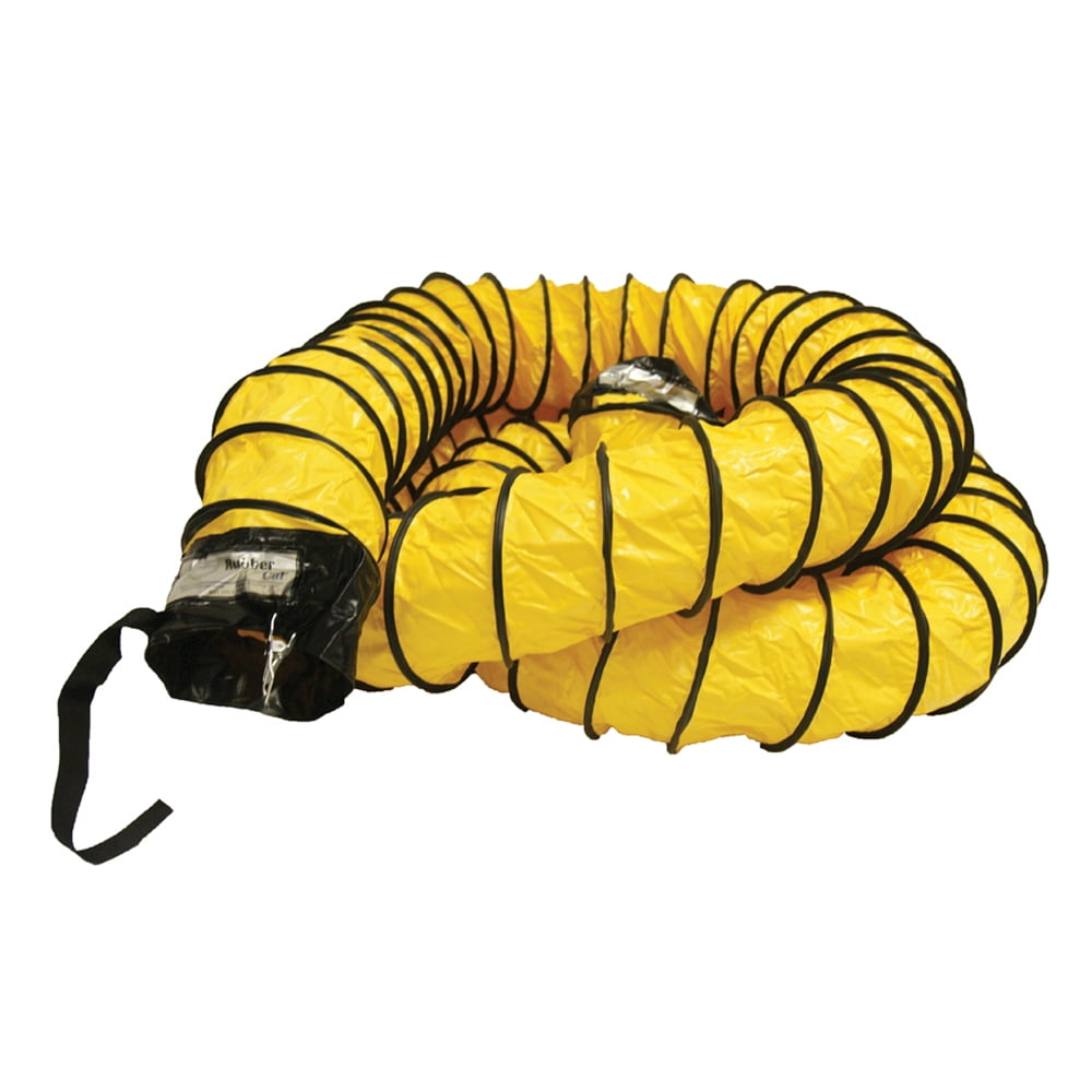 Rubber-Cal "Air Ventilator Yellow" Ventilation Duct Hose (Fully Stretched), 6-Inch by 25-Feet