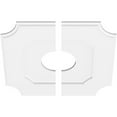 thumbnail image 2 of 22"OD x 6"ID x 13"C x 1"P Locke Architectural Grade PVC Contemporary Ceiling Medallion, Two Piece, 2 of 11
