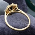 thumbnail image 4 of Jewelerix Moissanite Diamond Engagement Ring 3 CT Oval Cut Ring Gorgeous Plated Yellow Gold Ring Wedding Promise Rings for Her, 4 of 5