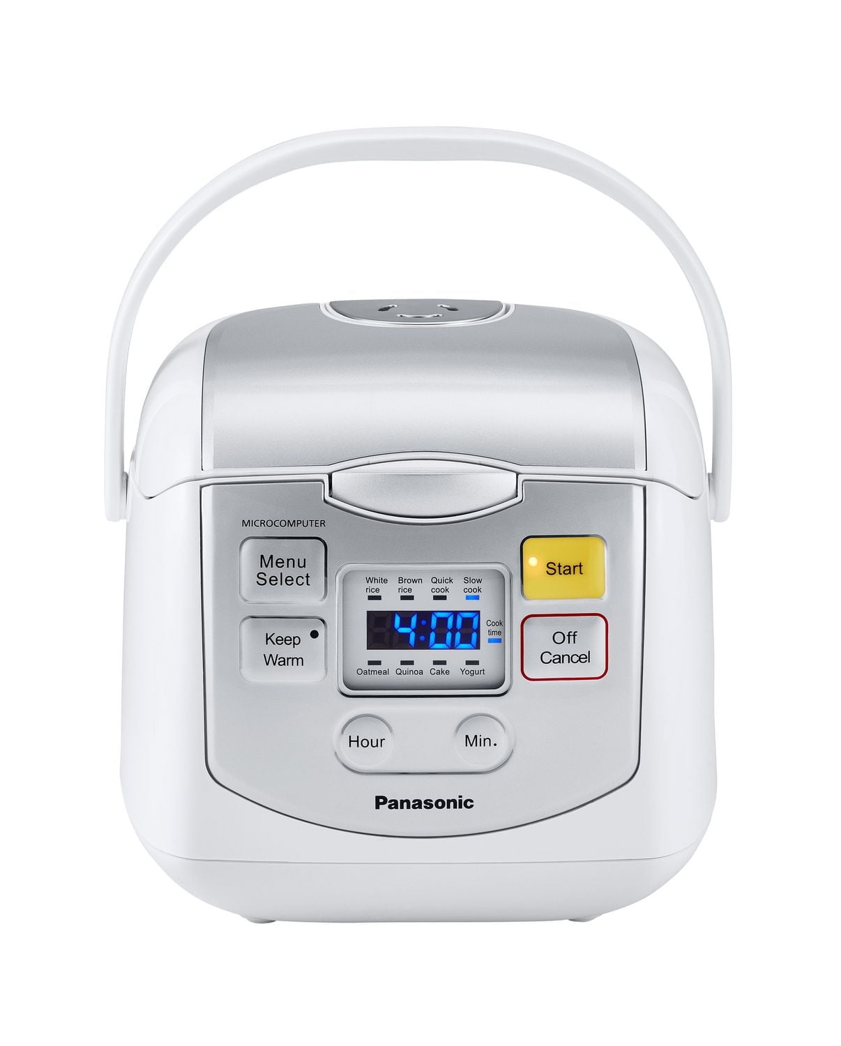 Panasonic SRZC075W Multi-Function Rice Cooker with 8 Auto Cook Programs and Keep Warm Function, White, 8 cups cooked/4 cups uncooked