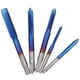 thumbnail image 3 of Broca de rosca - 5 piezas de rosca de rosca de acero de alta velocidad, rosca de rosca para máquina, M3 M4 M5 M6 M8, para máquinas herramientas(Recubierto de azul), 3 of 8