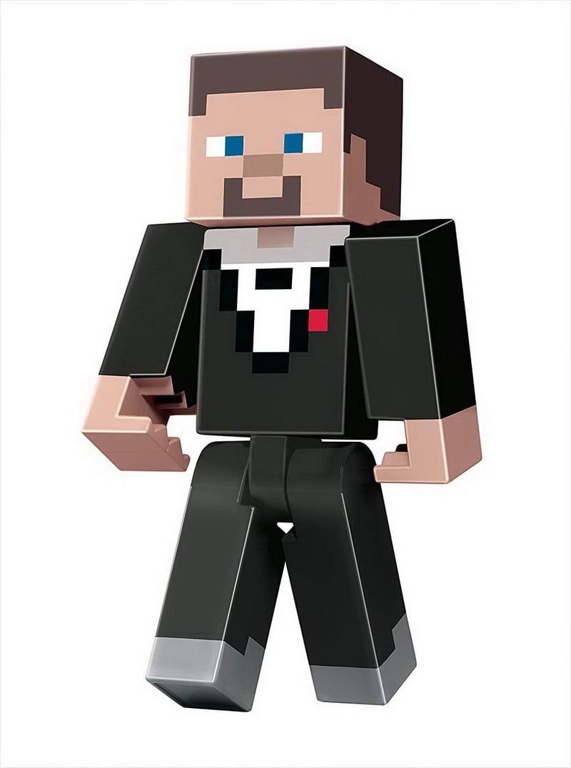 Minecraft Dungeons Large 11 Inch Articulated Action Figure | Tuxedo Steve - Walmart.com