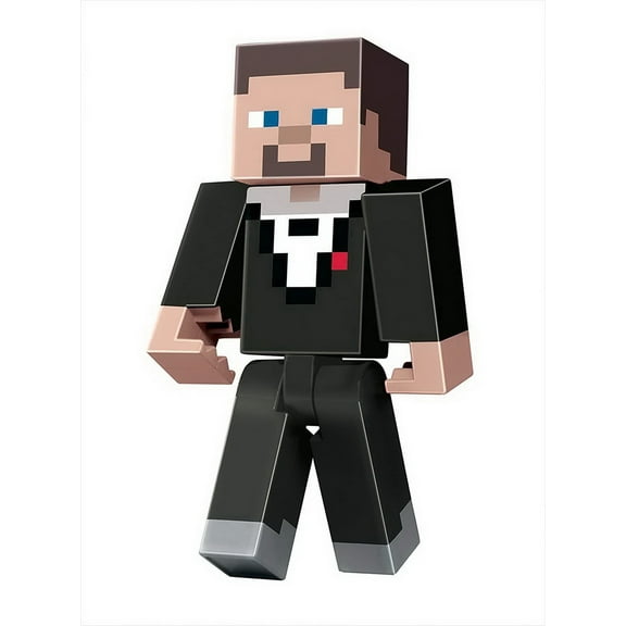 Minecraft Dungeons Large 11 Inch Articulated Action Figure | Tuxedo Steve