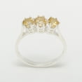 thumbnail image 4 of LBG 10k White Gold Natural Citrine Womens Statement Ring - Size 9.25, 4 of 6