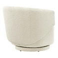 thumbnail image 4 of Modway Celestia Swivel Upholstered Modern Boucle Fabric Chair in Ivory, 4 of 9