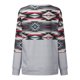 thumbnail image 5 of Camiseta de manga larga con cuello redondo para mujer a la moda, blusa holgada con estampado de otoño, sudadera Fridja FKASFK1766, 5 of 8