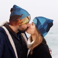 thumbnail image 5 of Lsque Red And Blue Fire Dragon A Pattern Knitted Beanie, Unisex Winter Hat, Knit Hat Winter Beanies Thick Fisherman Beanies Cuffed Plain Skull Caps, 5 of 6