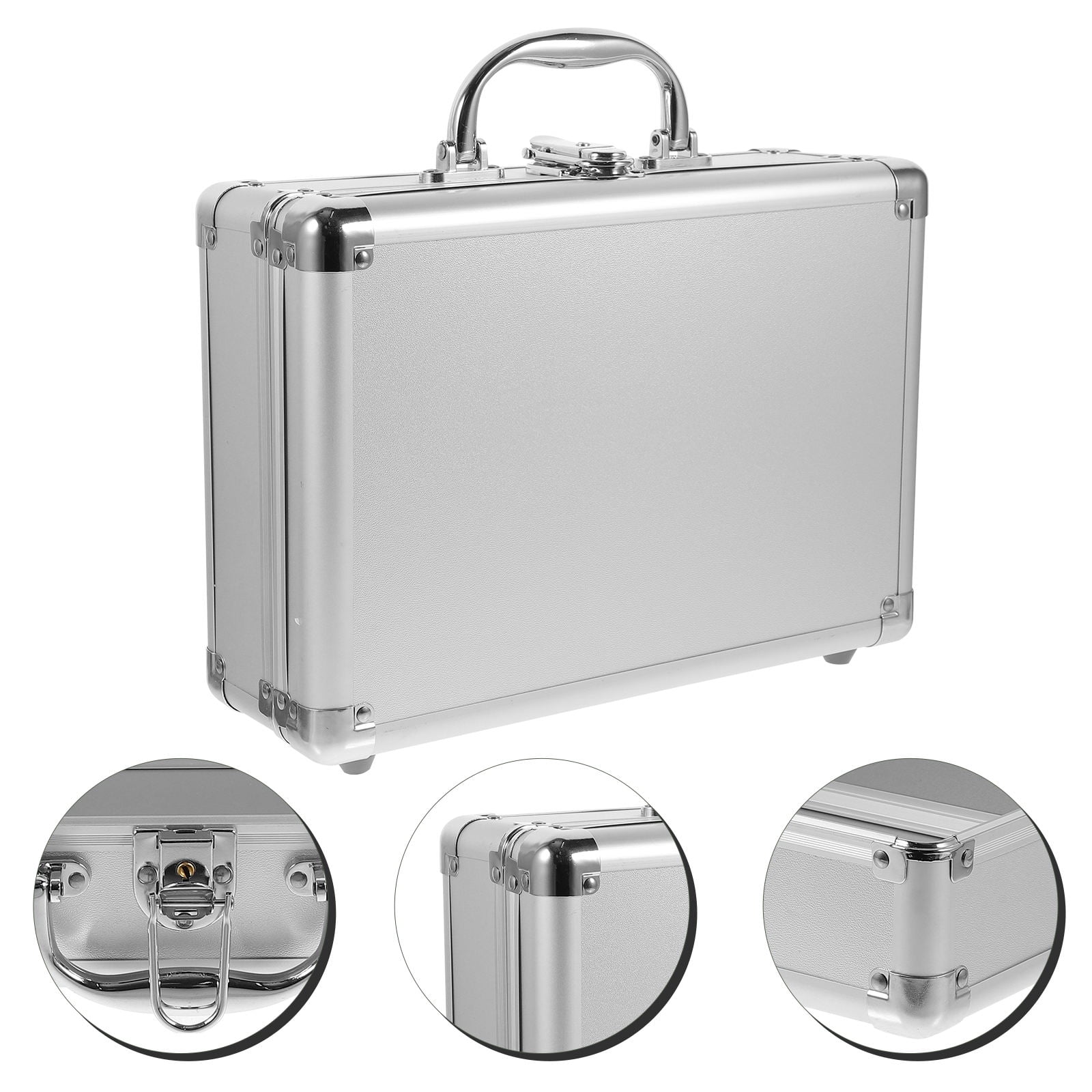 Aluminum Packaging Case, Silver - 7.375 x 12.5 x 16.5 in