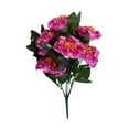 thumbnail image 2 of ZHMRFG 7 Heads Glitter Peony Artificial Flower 19.6in Multi-Color Plastic Waterproof Sun-Resistant Flexible Branches for Home Garden Porch Patio Outdoor Indoor Decor No Maintenance Reusable, 2 of 6
