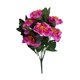 thumbnail image 2 of Peonía artificial con purpurina | Arreglo floral de plástico de 7 cabezas para decoración del hogar | 50 cm de alto | Rosa, rojo, amarillo, naranja, morado y blanco, 2 of 6