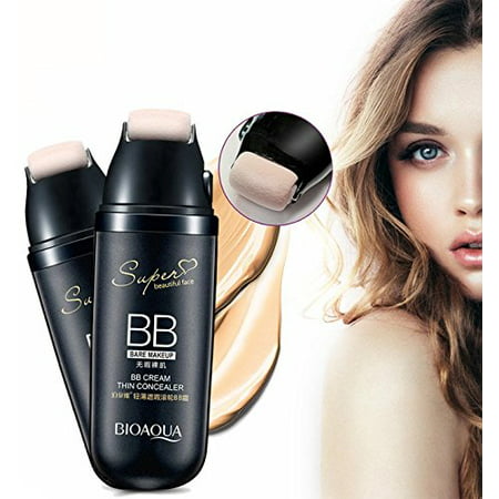 WALFRONT 3 Colors Scrolling Roller Air Cushion BB Cream, Waterproof Foundation Makeup BB Cream Moisturizer Concealer Hydrating with Sun