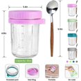 thumbnail image 4 of high qualityMason Jars for Overnight Oats, 4Pcs Overnight Oats Containers with Lids and Spoons, Food Storage Containers, 4 of 5